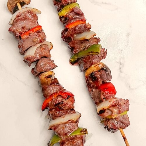 Steak shish kabobs