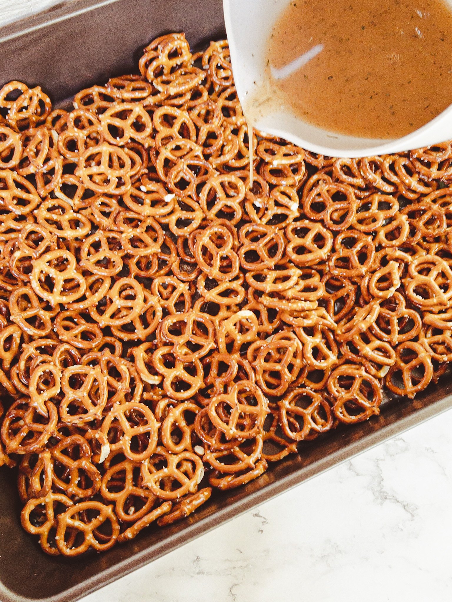 Pretzels with seasoning