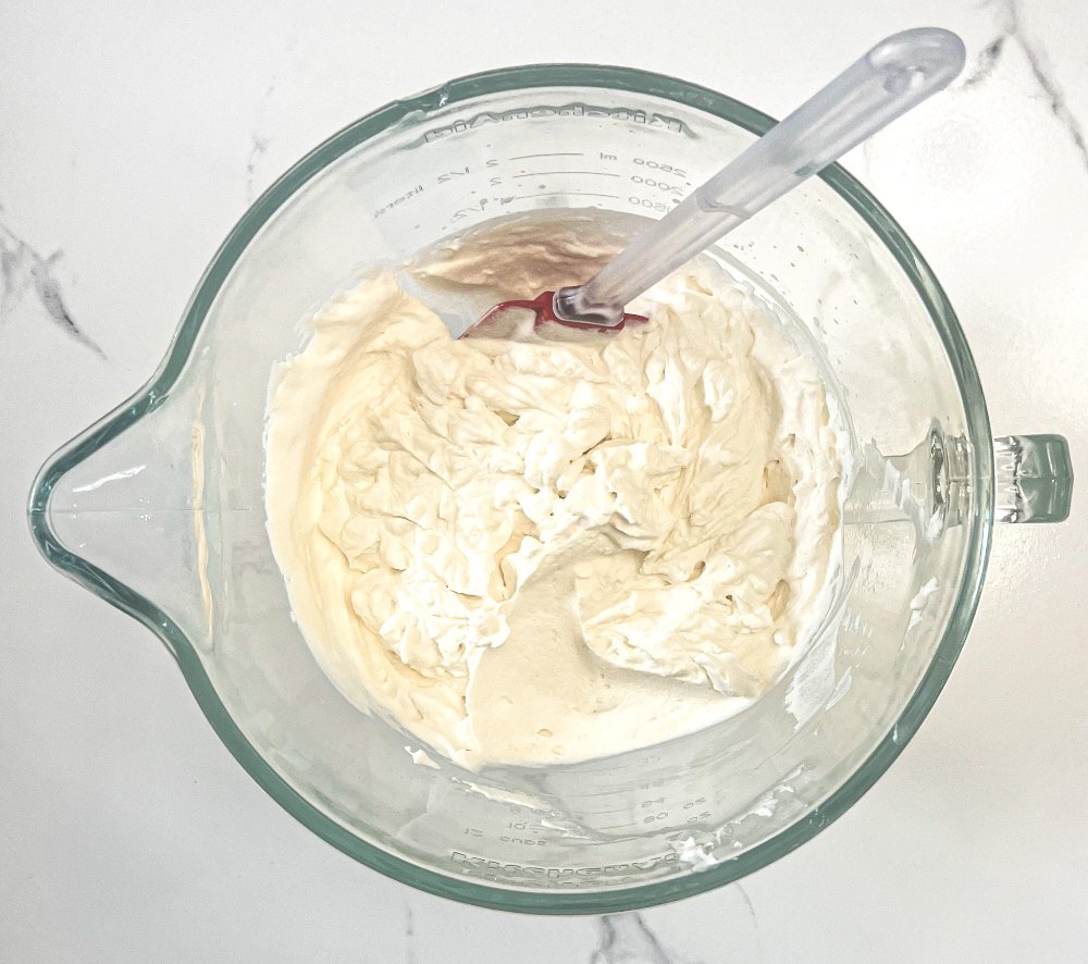 Homemade Whipped Cream in bowl