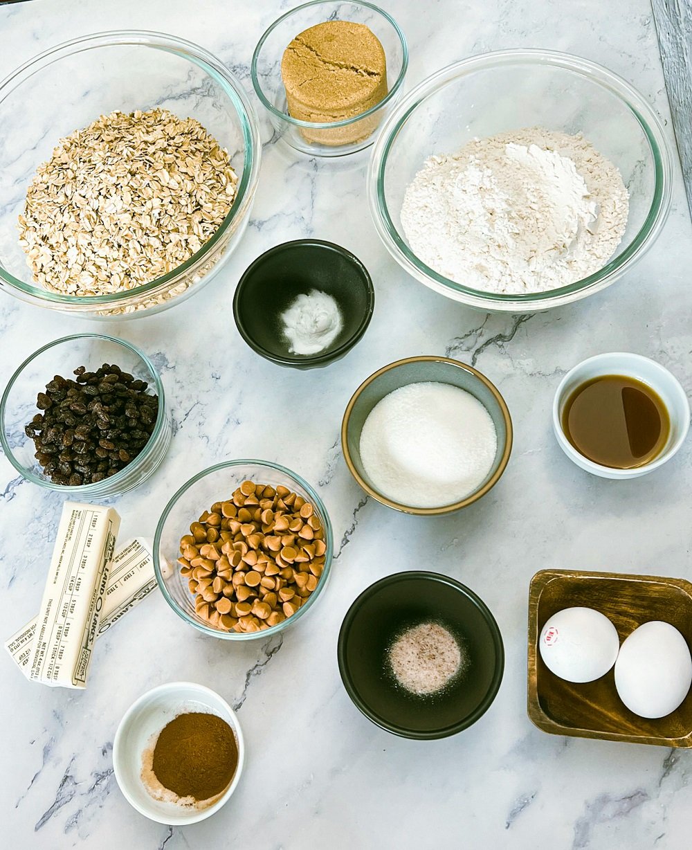 Oatmeal Raisin Ingredients