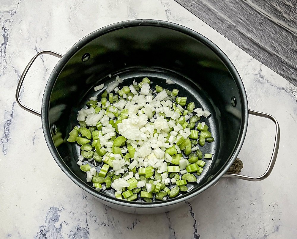 Hamburger hotdish onion and celery