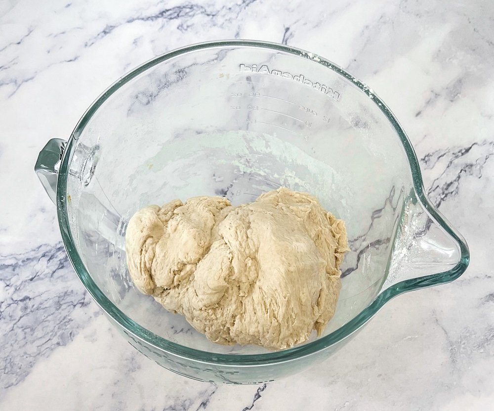 bread dough in bowl