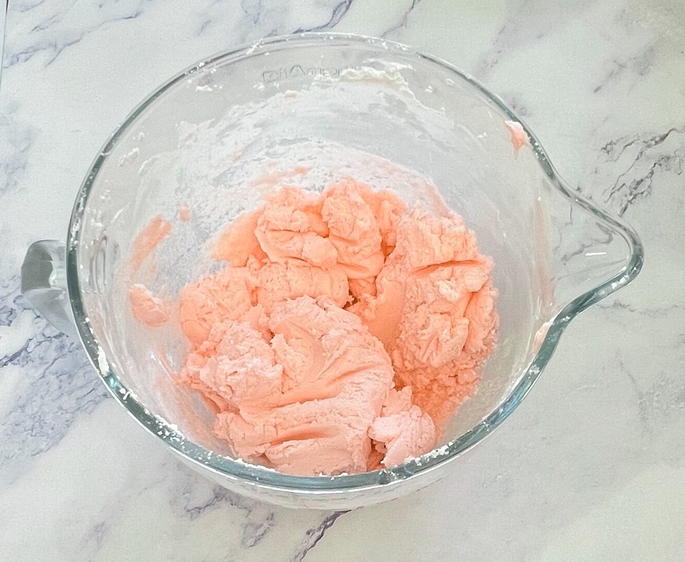 cream cheese mints in bowl