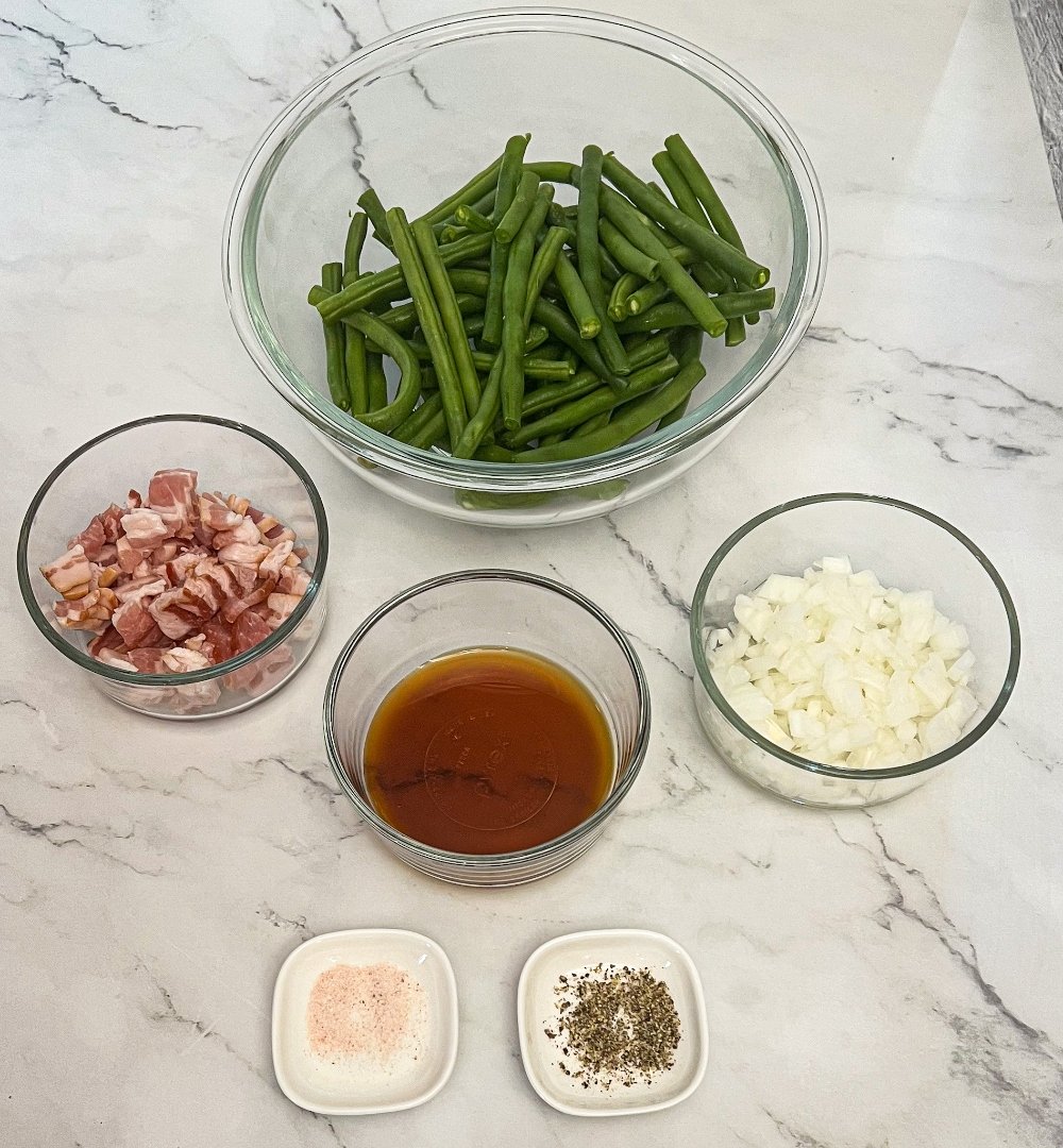 maple bacon green beans ingredients