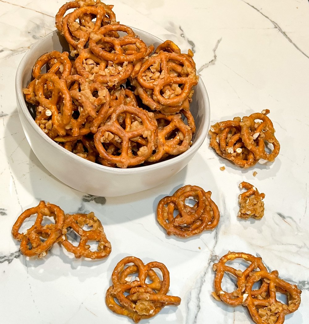 toffee pretzels treats