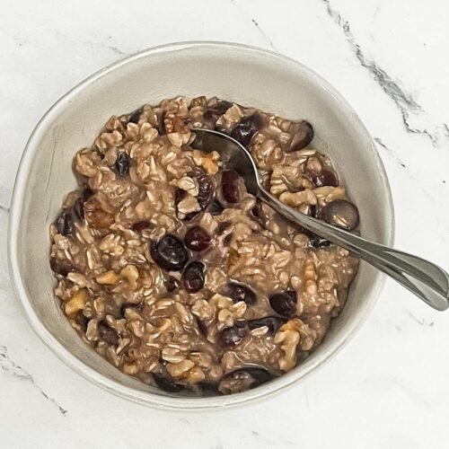 Cranberry walnut oatmeal