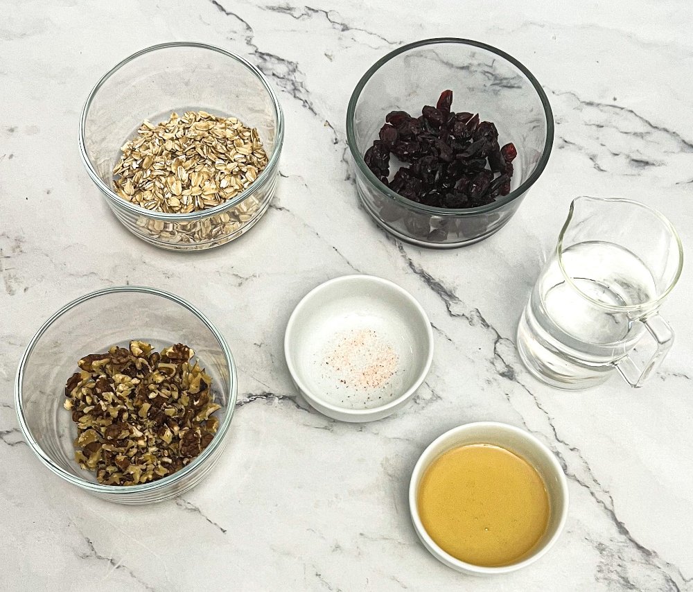 cranberry walnut oatmeal ingredients