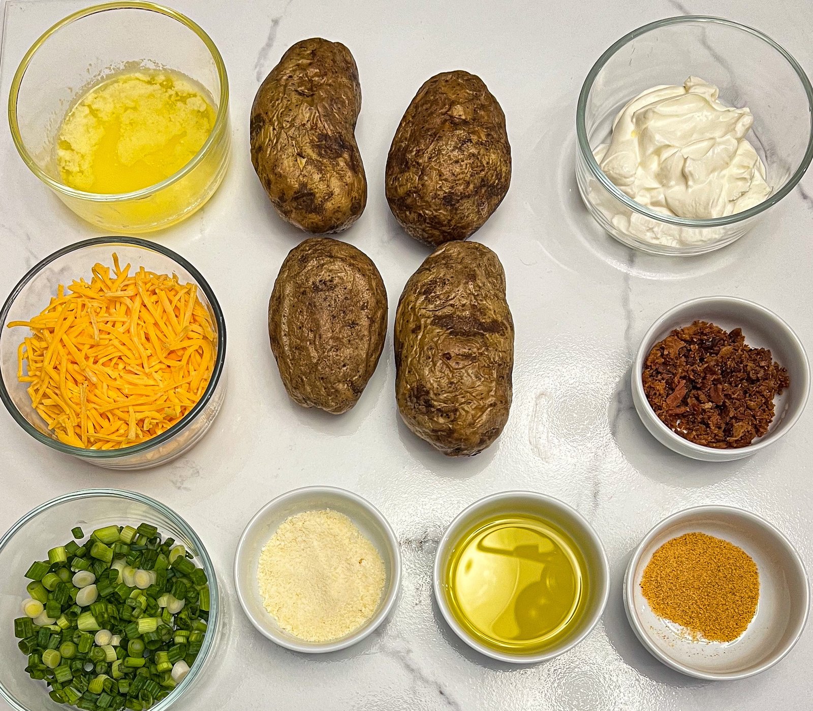 Potato skins ingredients