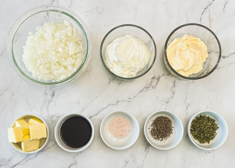 Caramelized onion dip ingredients 