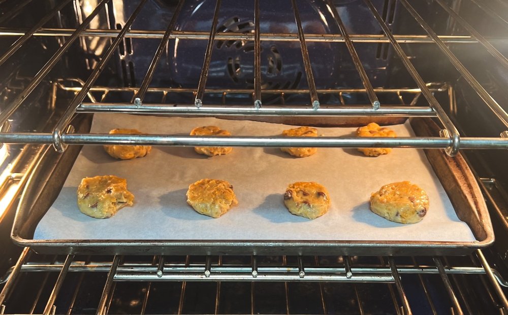 Frito Chocolate Chip Cookies baking