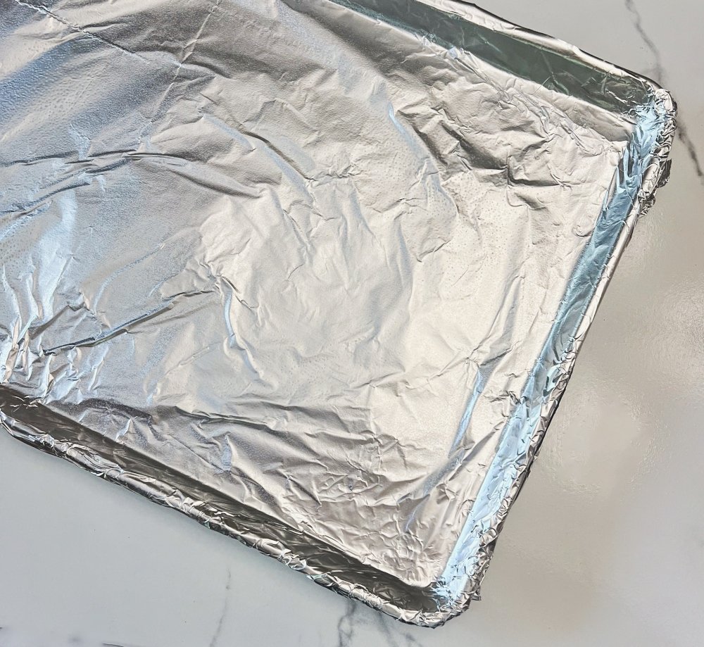 aluminum foil lined pan