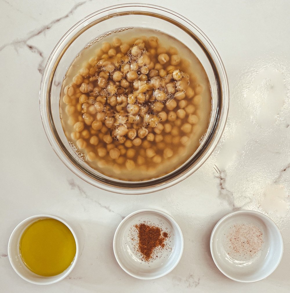 crispy chickpea ingredients