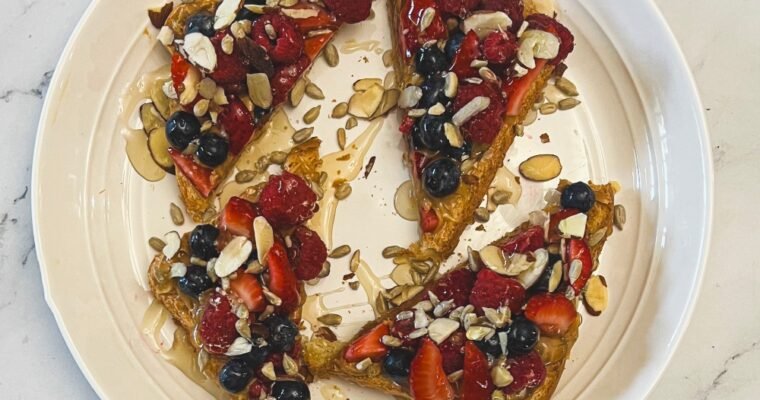 Peanut Butter and Berry Toast