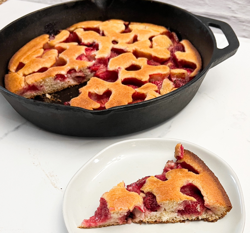 Skillet Strawberry Cobbler