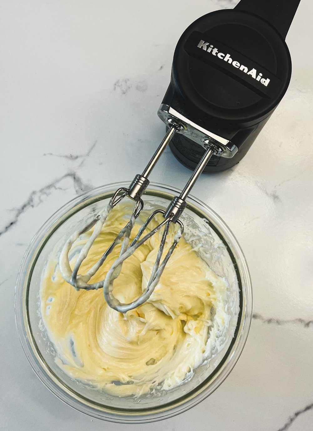 Blending dip ingredients