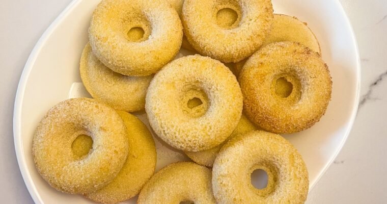 Homemade Baked Sugar Donuts