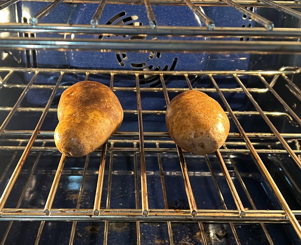 Potatoes baking