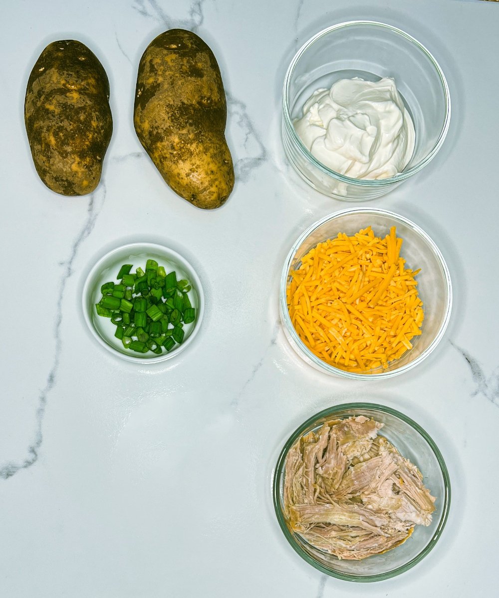 Pulled Pork Baked Potato Ingredients