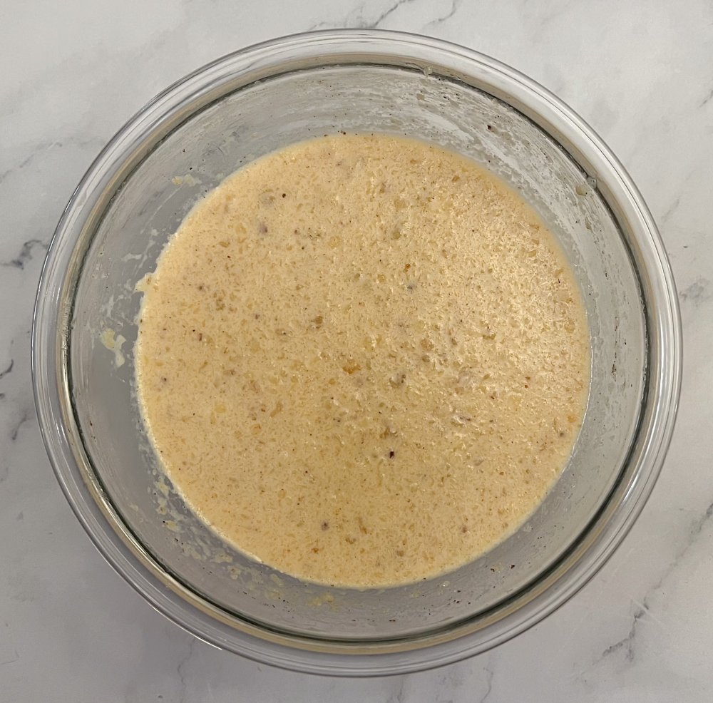 Bread pudding egg mixture