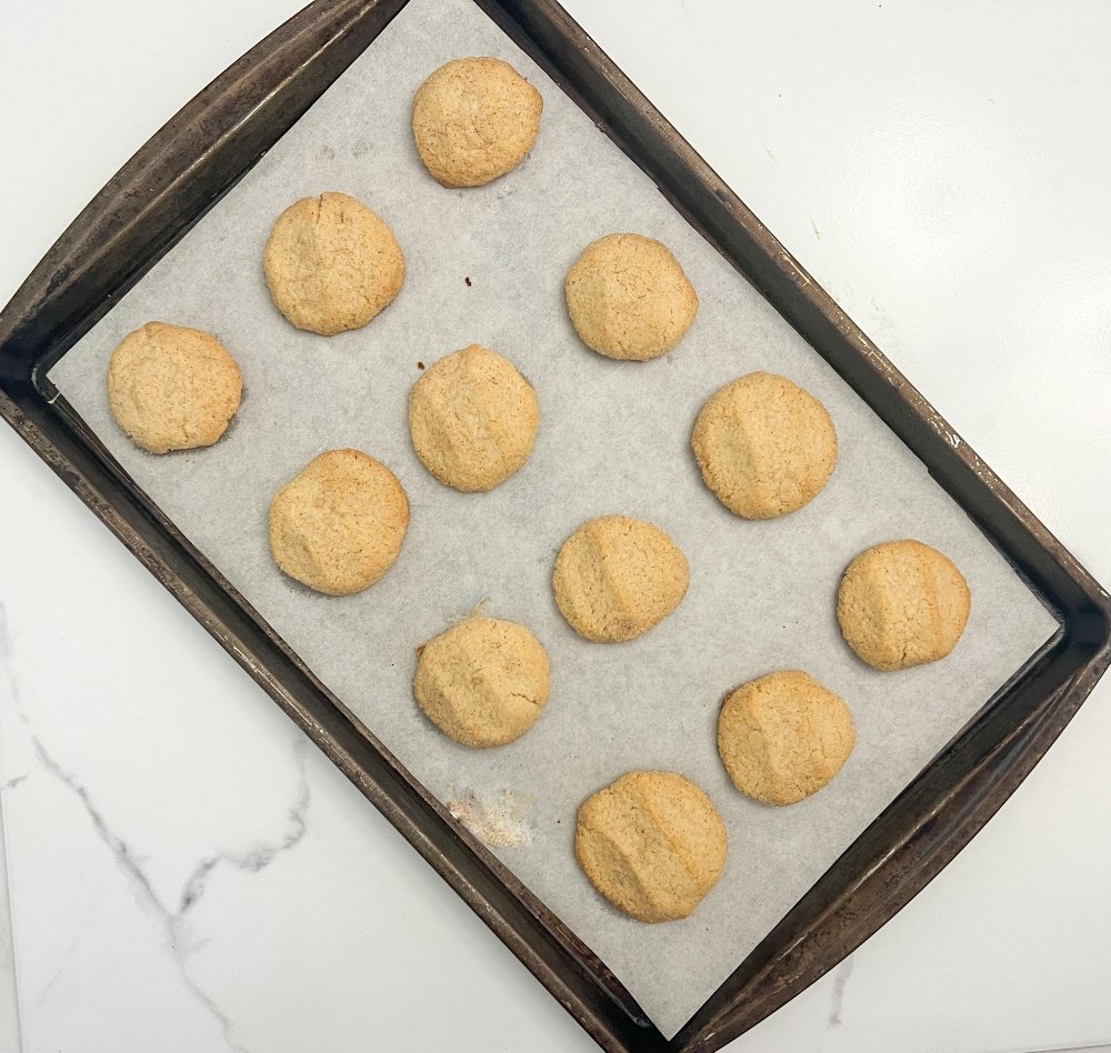 Flatten cookies slightly before baking