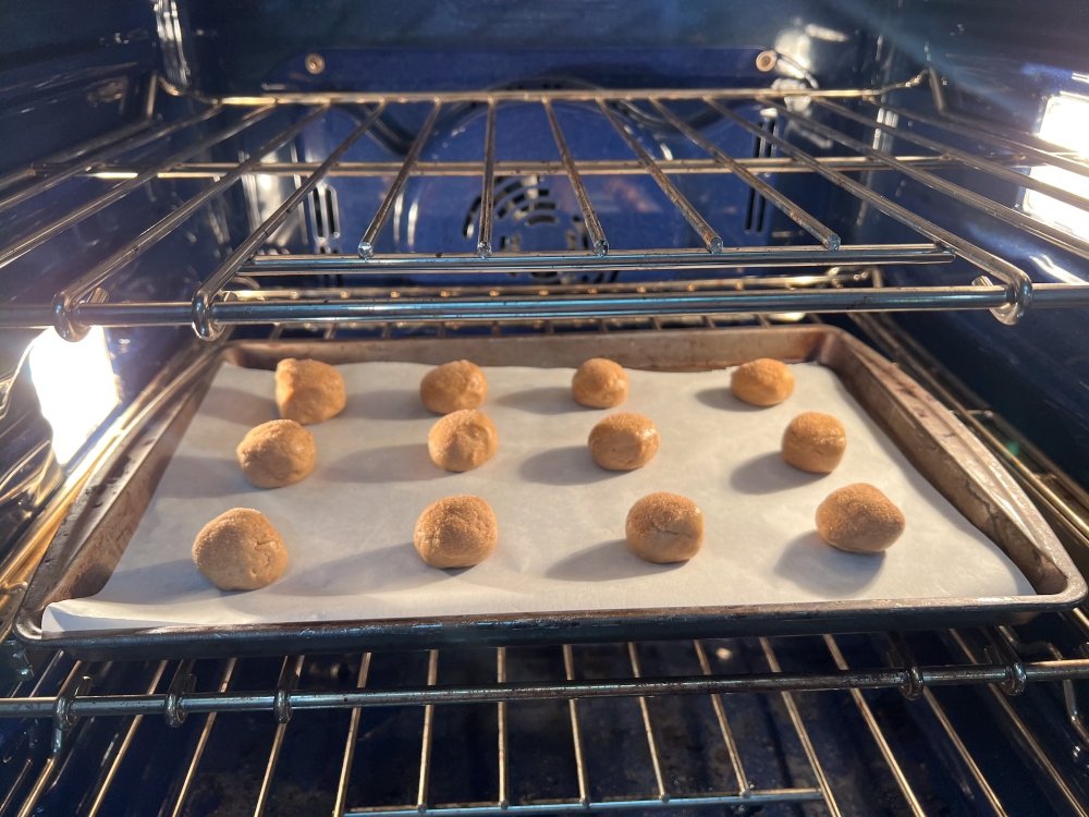 Baking churro cookies