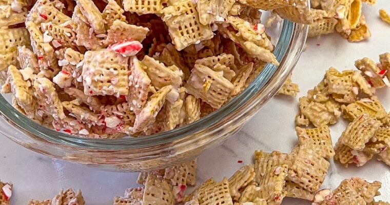 Candy Cane Crunch Chex Party Mix