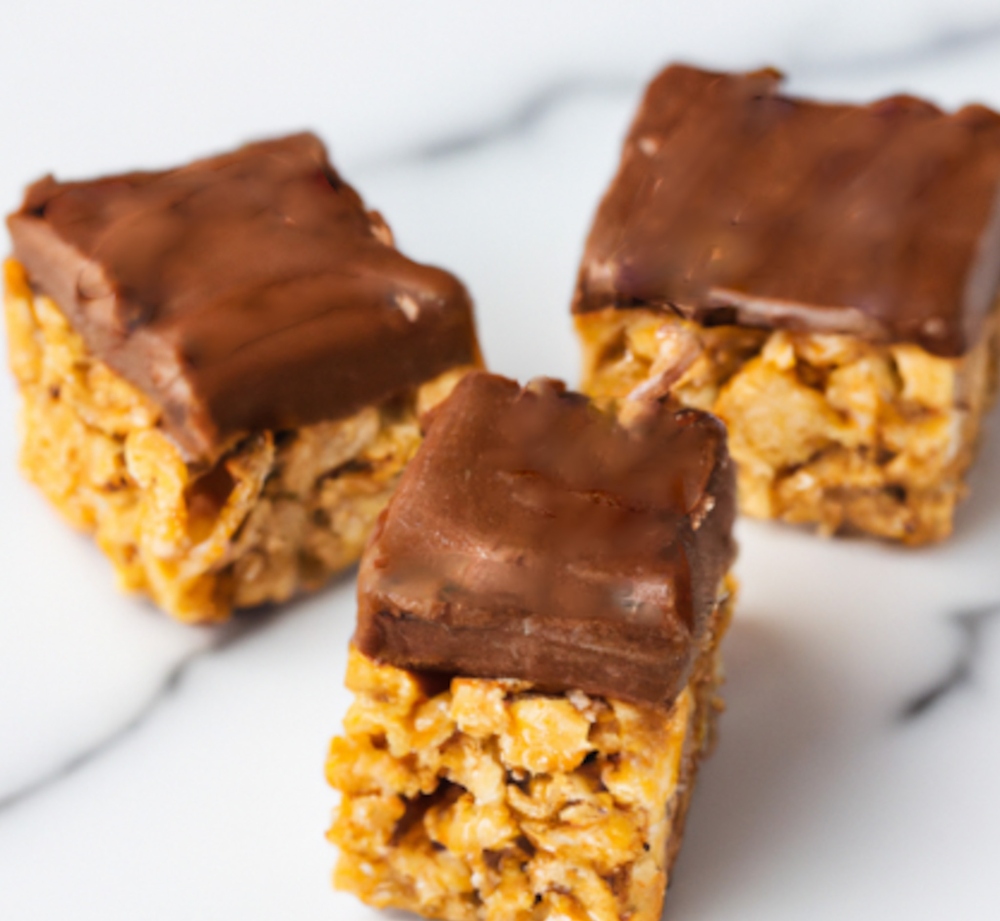 Caramel Chex Scotcheroo Bars