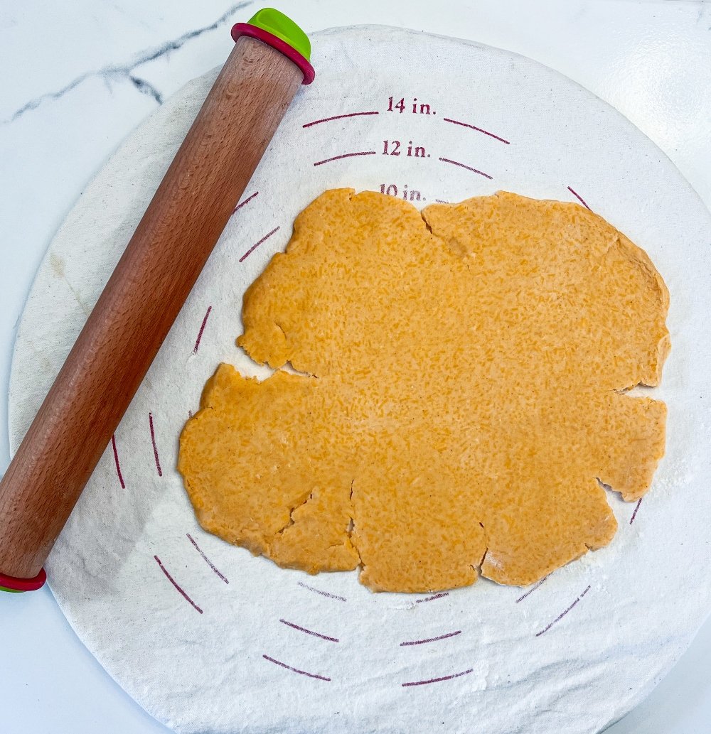 Roll out dough on a lightly floured surface