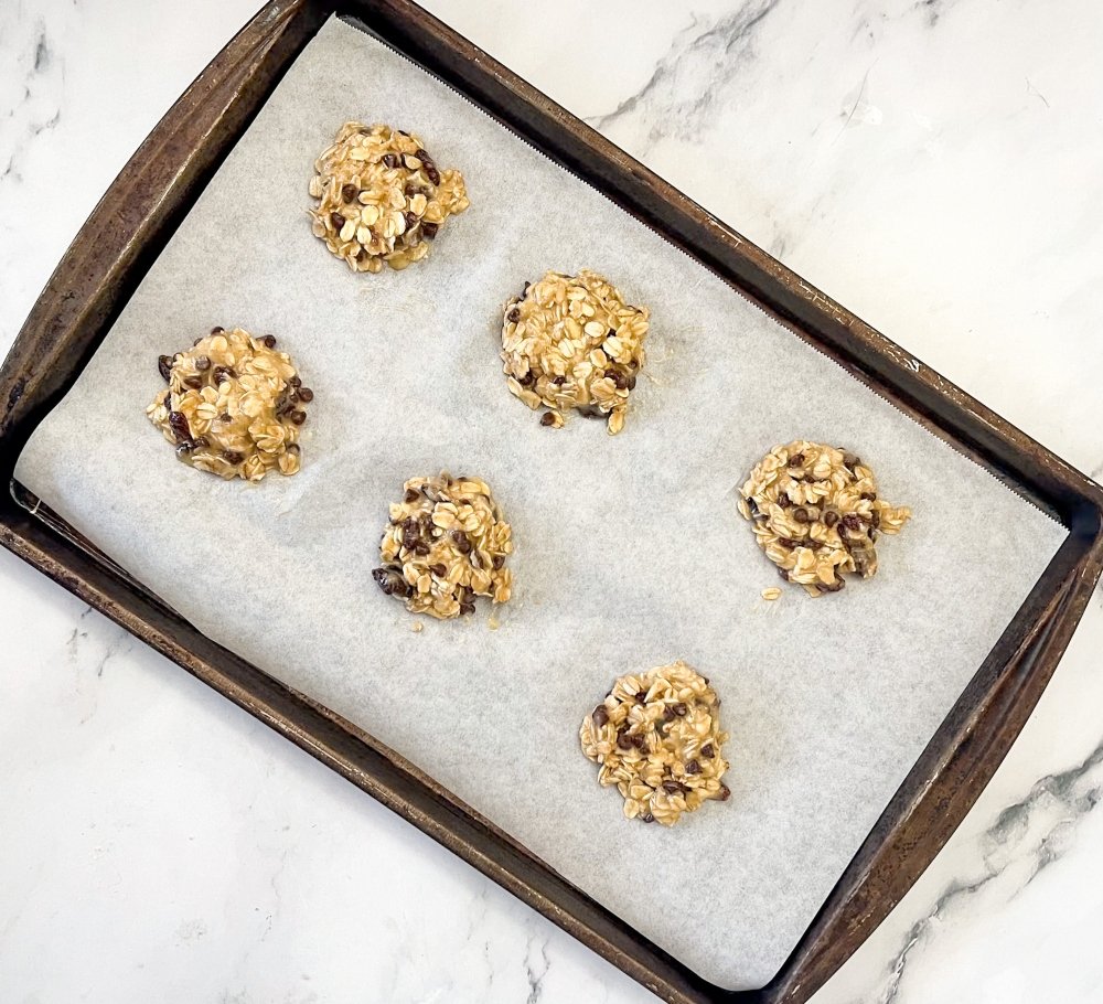 Cookies on baking sheet