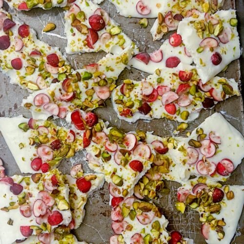 Cranberry Pistachio Yogurt Bark