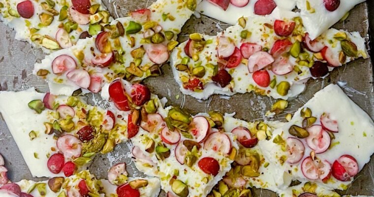 Cranberry Pistachio Yogurt Bark