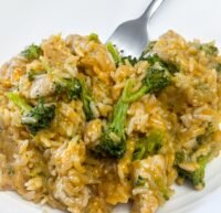 Chicken Broccoli Cheesy Rice casserole