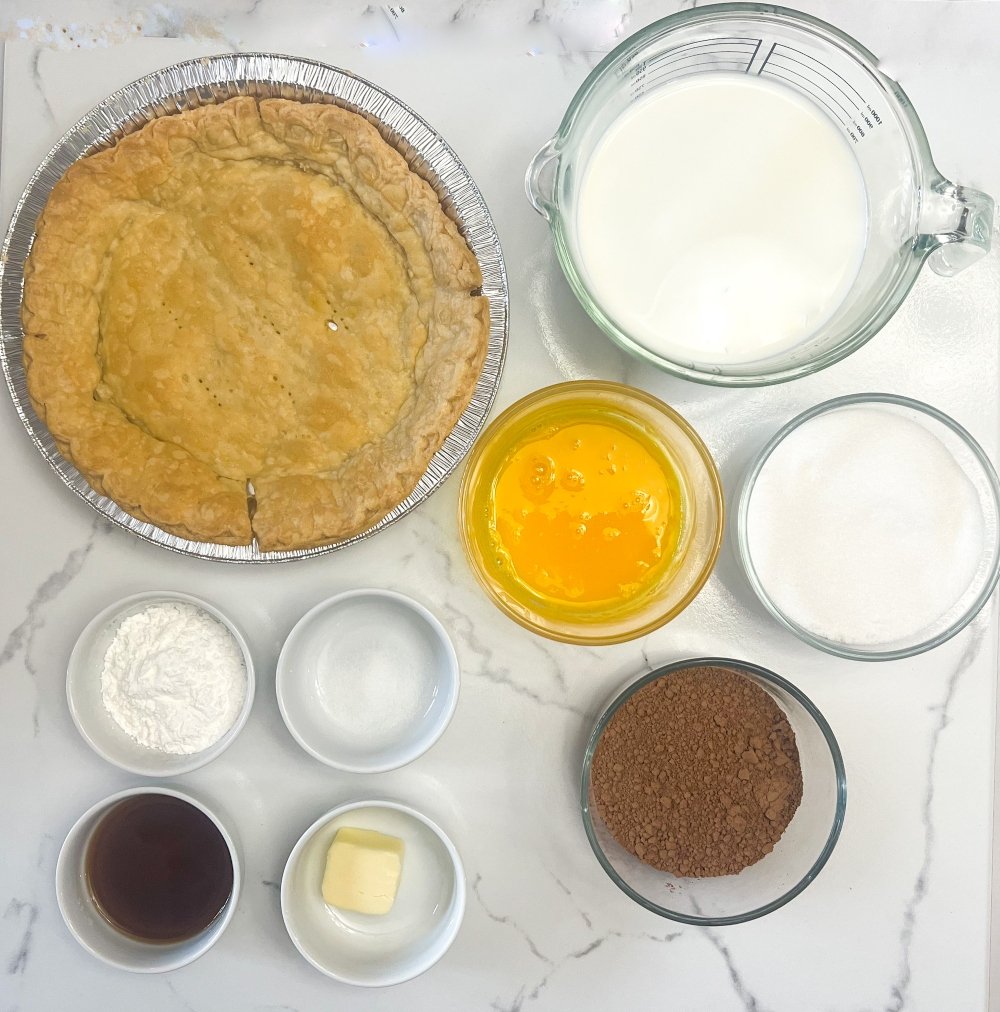 Old Fashioned Chocolate Pie Ingredients