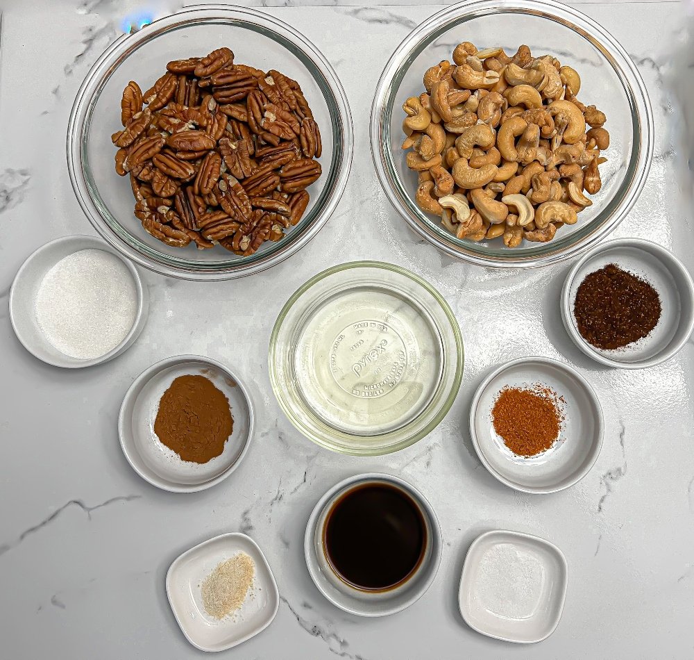 Savory Mixed Nuts Ingredients