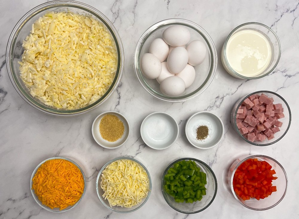 breakfast egg bake ingredients