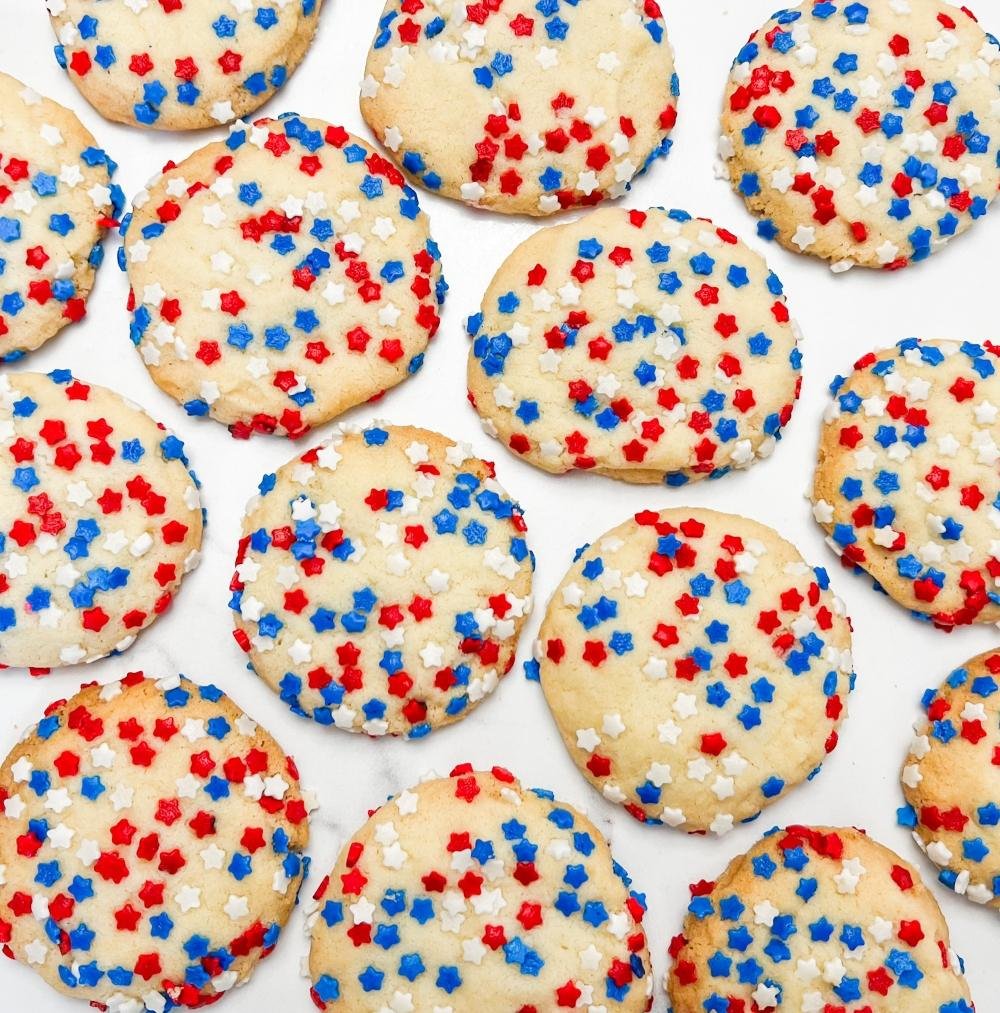 Patriotic 3 Ingredient Sugar Cookies for Celebrations -